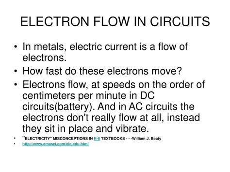 the flow of electrons in a circuit is called